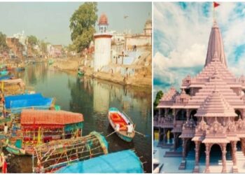 Chitrakoot (Left) and Ayodhya Ram Mandir (Right)