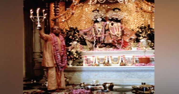 Tripura Hare Krishna Mandir organises pushpa abhishek
