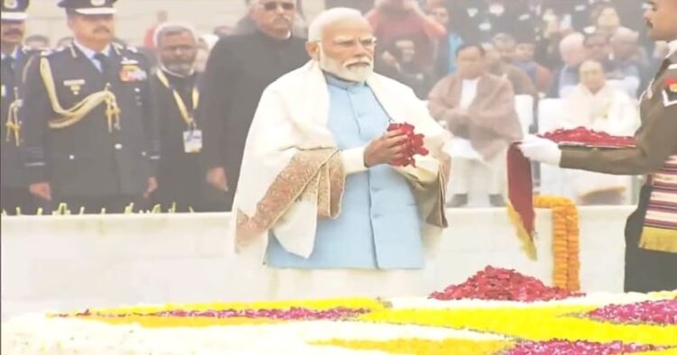 PM Modi pays homage to Mahatma Gandhi on his 76th death anniversary
