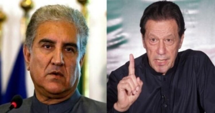 Pakistan's Foreign Minister Shah Mahmood Qureshi and former Pakistan Prime Minister Imran Khan