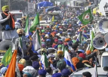 A visual from the farmer's protest (Image Source: Jagran)