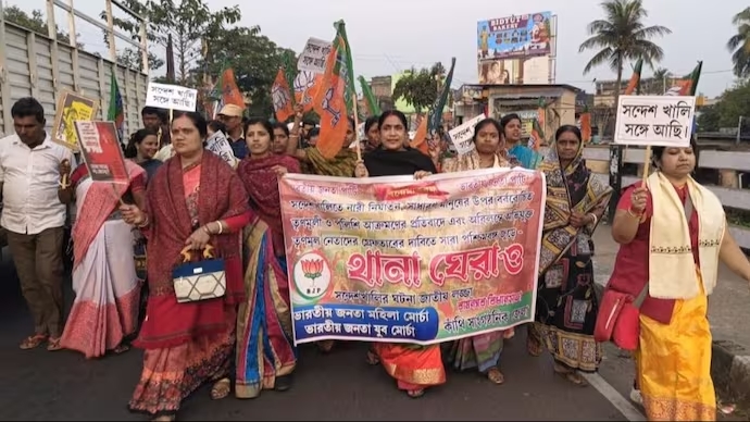BJP workers are conducting district-wise rallies to protest over sexual harassment against women in Bengal (Image: X)