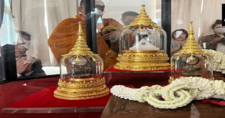 Sacred relics of Buddha (Pic credit: ANI)