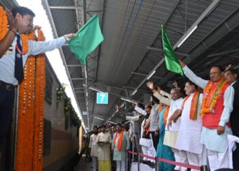 CM Vishnu Deo Sai at Raipur railway station on Wednesday, February 14, source: X