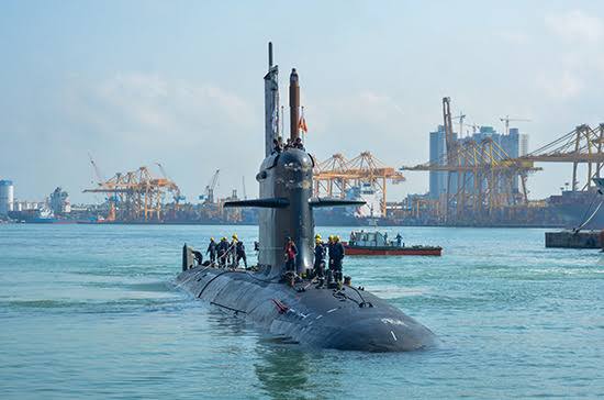 INS Karanj (Kalvari Class Submarine of Indian Navy) in Colombo, Sri Lanka