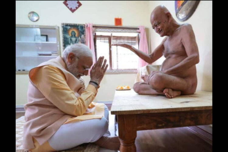PM Modi expresses heartfelt condoloences on demise of Jain Muni Acharya Visyasagar Ji Maharaj (Image: X)