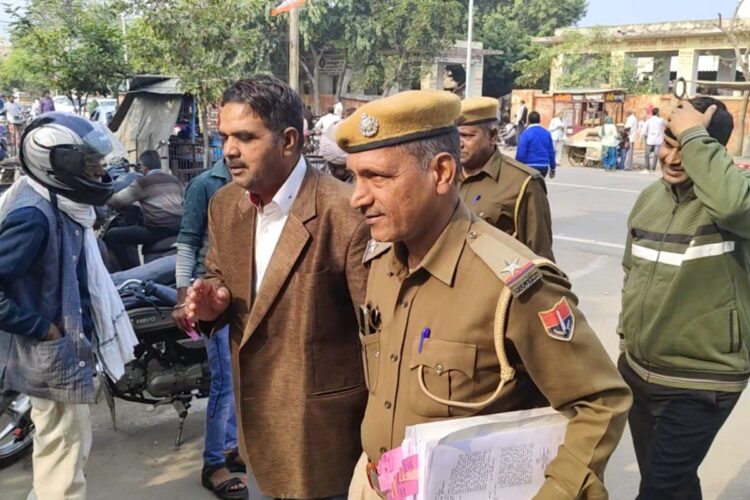 One of the arrested pastor in Bharatpur conversion racket case (Image Source: NDTV Hindi)