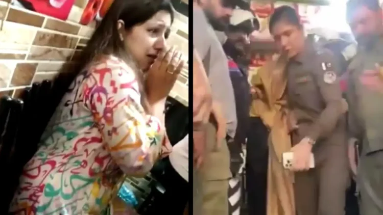 A woman with clothes having Arabic print was accused of Blasphemy and narrowly escaped mob attack in Lahore (Image Source: X)