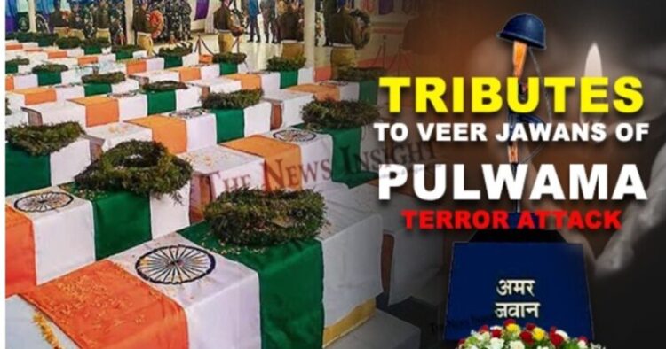Tribute to the martyred soldiers who lost their lives in the Pulwama Terror Strike (Image Credit: The news insight)