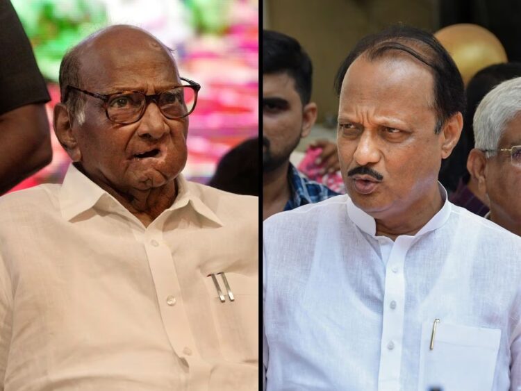 Which is the real NCP? the Election Commission has ruled in favour of Ajit Pawar and called his faction as real over veteran Sharad Pawar (Image: News18 India)