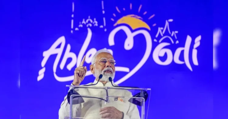 Prime Minister Narendra Modi, speaking at 'Ahlan Modi' event in Abu Dhabi