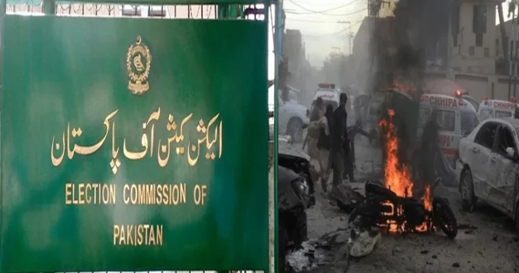 Pakistan Election Commission (Left), Balochistan Bombings (Right)