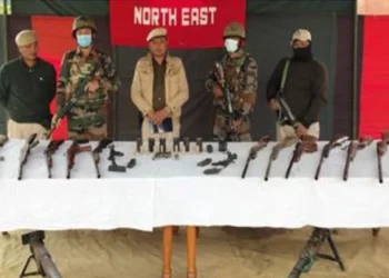 Security forces have conducted search operations in Manipur, seizing weapons in vulnerable areas of the hills and valley districts of the State