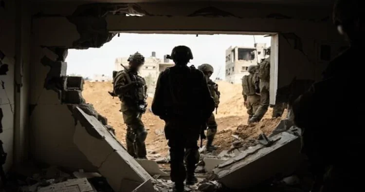 IDF troops seen operating in the Gaza Strip (Source: The Times of Israel)