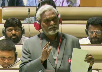 Jharkhand Chief Minister Champai Soren speaking at State Assembly