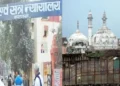 Varanasi Court (Left), Gyanvapi Complex (Right)