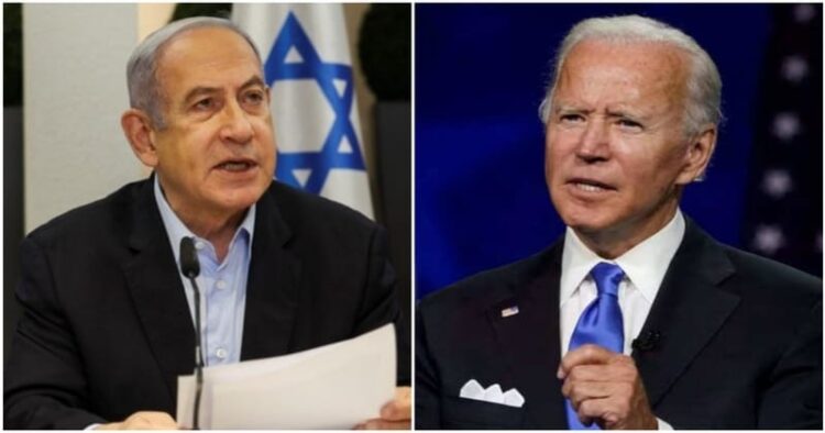 Israel Prime Minister Benjamin Netanyahu and US President Joe Biden