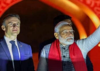 French President Emmanuel Macron and Prime Minister Narendra Modi