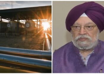 Petroleum Minister Hardeep Puri (Right)