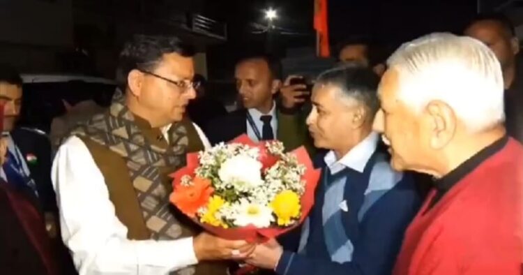 Uttarakhand CM meets Captain Saurabh Vashisht 