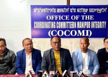 Coordinating Committee on Manipur Integrity (COCOMI) Addressing a press conference