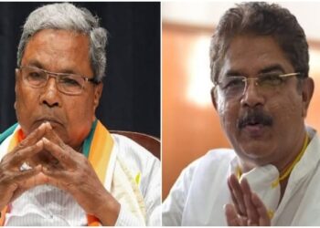 Karnataka Chief Minister Siddaramaiah and Leader of Opposition in Karnataka Assembly R Ashoka