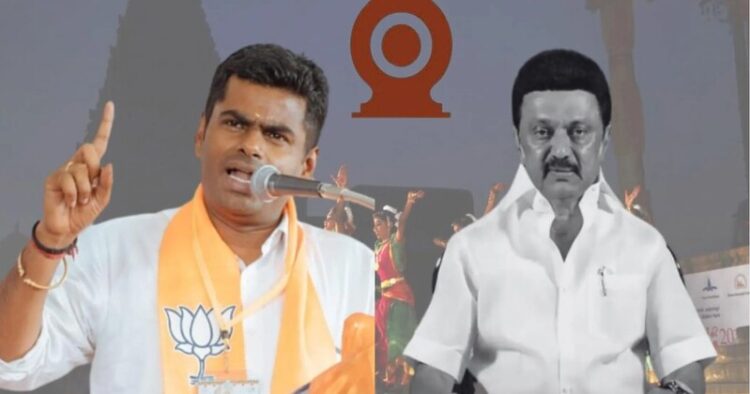(Left) Tamil Nadu BJP President K Annamalai (Right) Tamil Nadu CM MK Stalin
