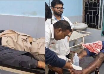 (Left) Injured Police Constable (Right) Accused Jamir Uddin