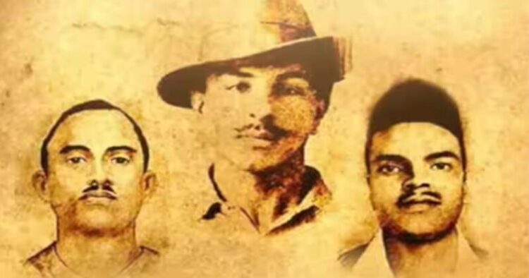 (Fron Left to Right) Sukhdev, Bhagat Singh and Rajguru