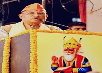 CM Vishnu Deo Sai addressing a public meet