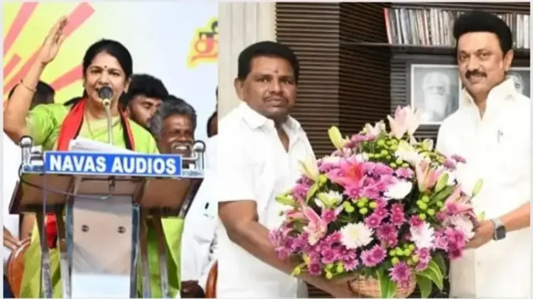 BJP slams Tamil Nadu DMK Minister Anitha Radhakrishnan for derogatory remarks against Prime Minister, questions Kanimozhi's silence (Image Source: X)