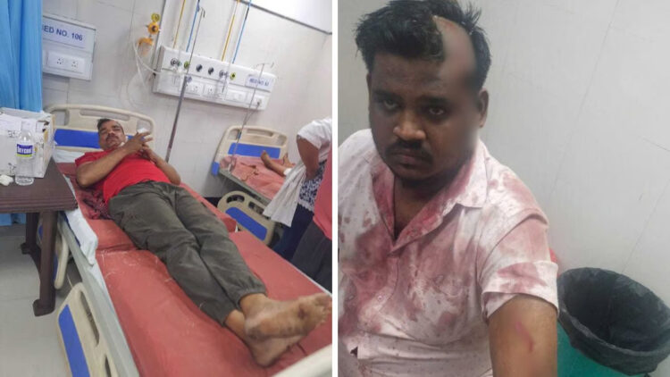 After attacking five Hindus Inquilab attacks himself with the same knife to avoid arrest (Image Source: FPJ)