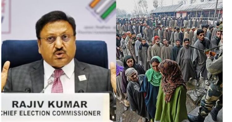 Chief election Commissioner Rajiv Kumar clears air about elections in Jammu and Kashmir