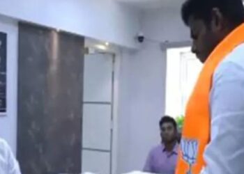 BJP leader K Annamalai files nomination from the Coimbatore parliamentary constituency