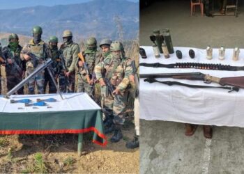 Arms recovered in search operations