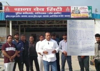 Anil Yadav, who is associated with Shiv Shakti Dham of Dasna demands action against Prophet Muhammad  following the Badaun killings (Image: Organiser)