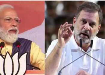 (Left) PM Narendra Modi (Right) Rahul Gandhi