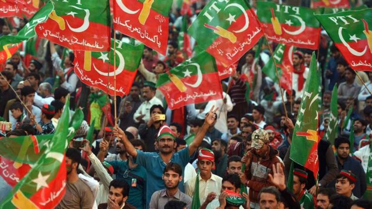 Representative Image: PTI Supporters in Peshawar
