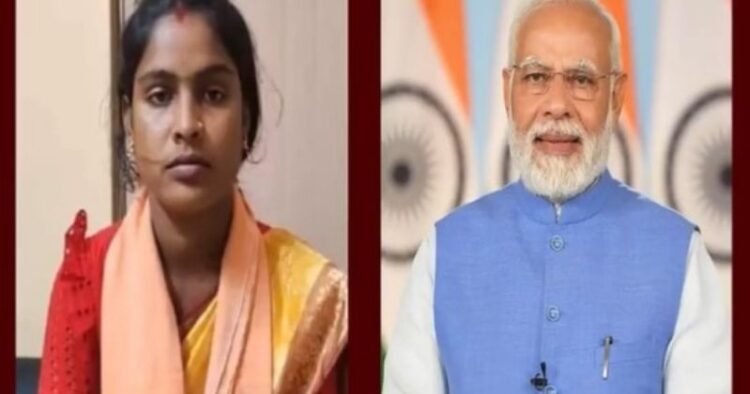 (Left) BJP's Candidate Rekha Patra to contest from Basirhat (Right) PM Narendra Modi