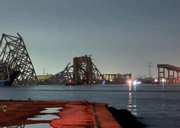 Baltimore Bridge Collapse (Image Source: SKY News)