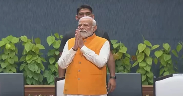 Prime Minister Narendra Modi, at Sashakt Nari-Viksit Bharat programme