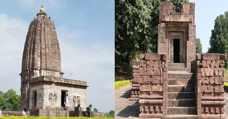 Chaumukh Nath temple (Left), Gupta-era Parvati temple (Right)