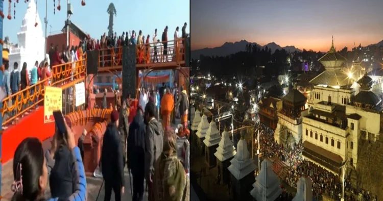Nepali Hindu devotees celebrate Maha Shivratri at Pashupatinath Mandir in Kathmandu