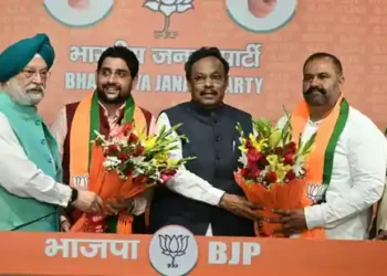 Jalandhar (Punjab) Lok Sabha Sitting AAP MP Sushil Rinku along with JALANDHAR West MLA Sheetal Angural Join BJP (Image Source: Hindustan Times)