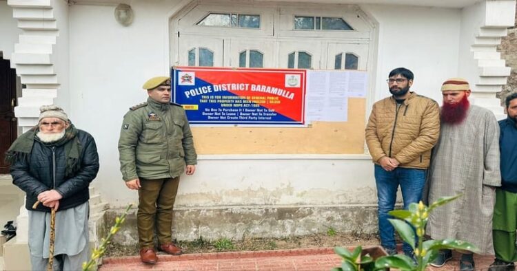 Police attach illegal properties worth Rs 24 lakhs in Baramulla