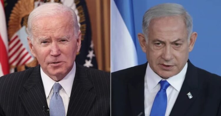 US President Joe Biden and Israeli Prime Minister Benjamin Netanyahu 