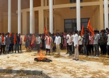 Akhil Bharatiya Vidyarthi Parishad  staged protest across University campuses nationwide