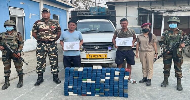 Mizoram Police, Assam Rifles seize heroin, gelatin sticks and detonators
