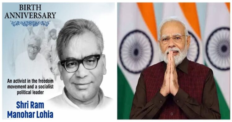 Prime Minister Narendra Modi (Right)