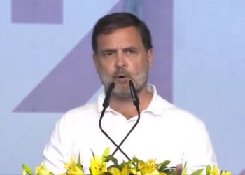 Rahul Gandhi at the Rally (Image Source: X)